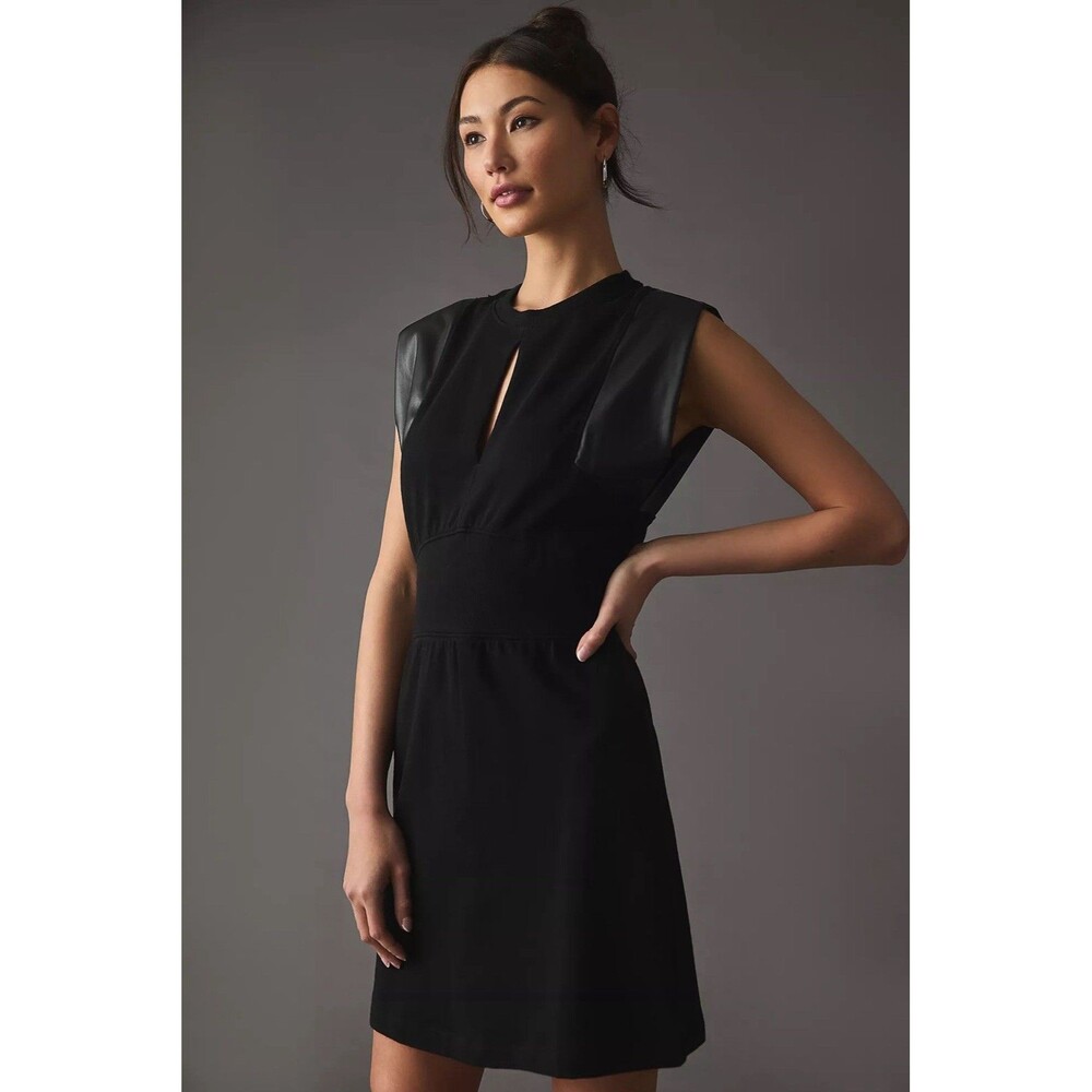 Anthropologie Grey State Kate Mini Dress - XL Black